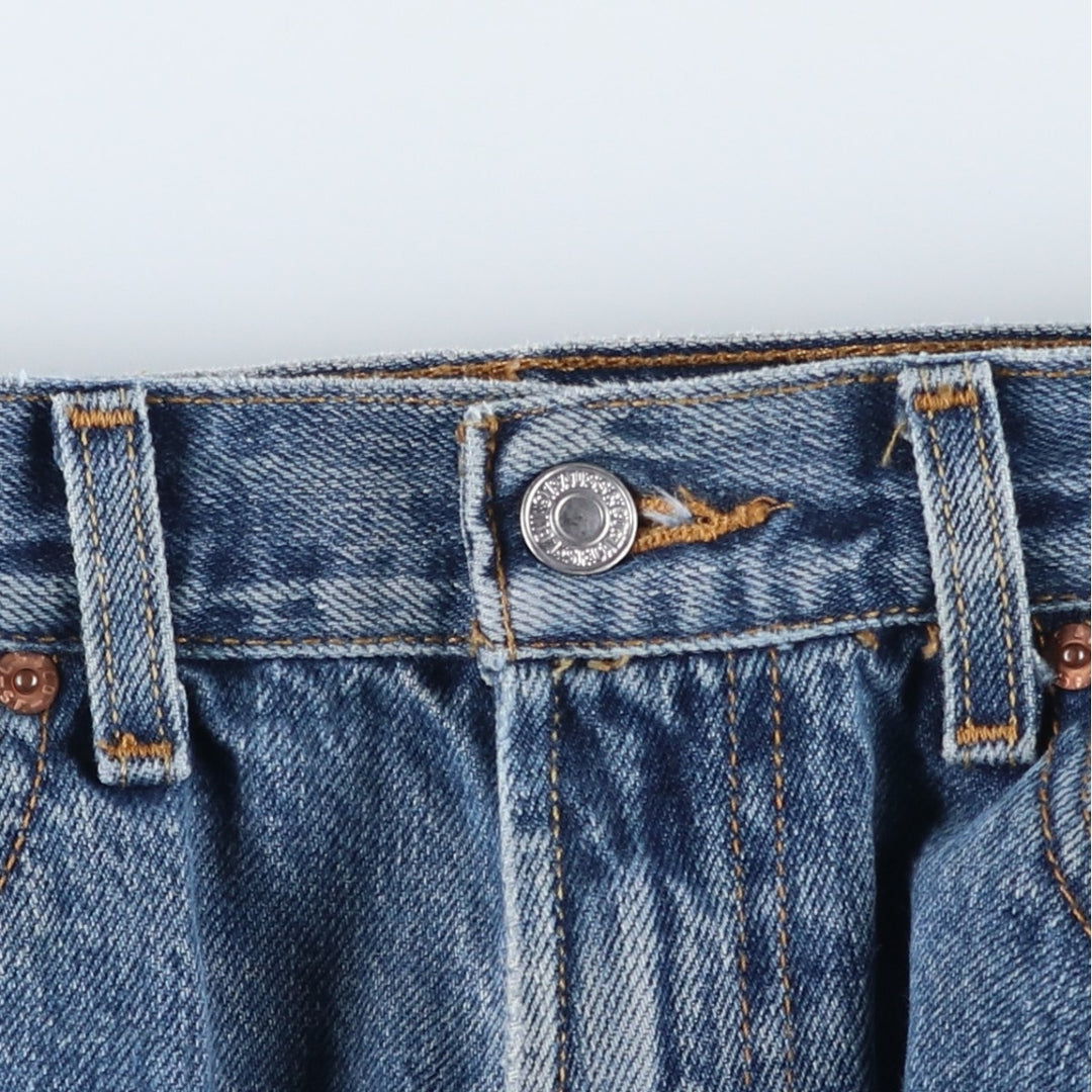 Levi's 505 REGULAR FIT tapered denim pants for men, size w31 cotton blue type Vintage Second Hand