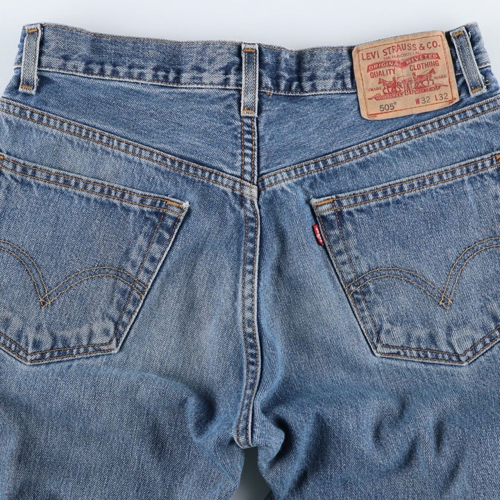 Levi's 505 REGULAR FIT tapered denim pants for men, size w31 cotton blue type Vintage Second Hand
