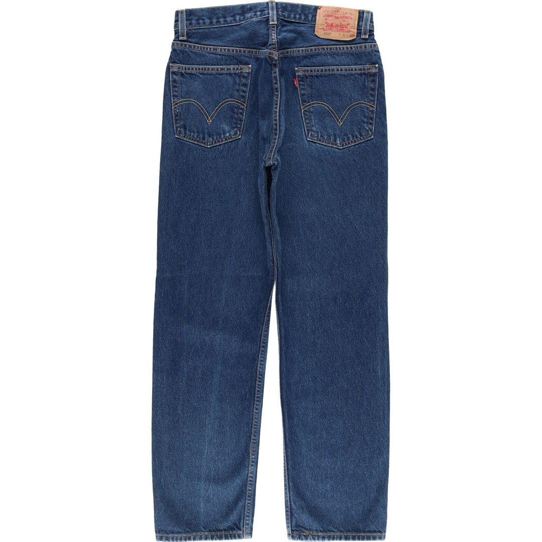 Levi's 505 Regular Fit Tapered Denim Pants, Men's, Size W30 cotton navy blue type Vintage Second Hand