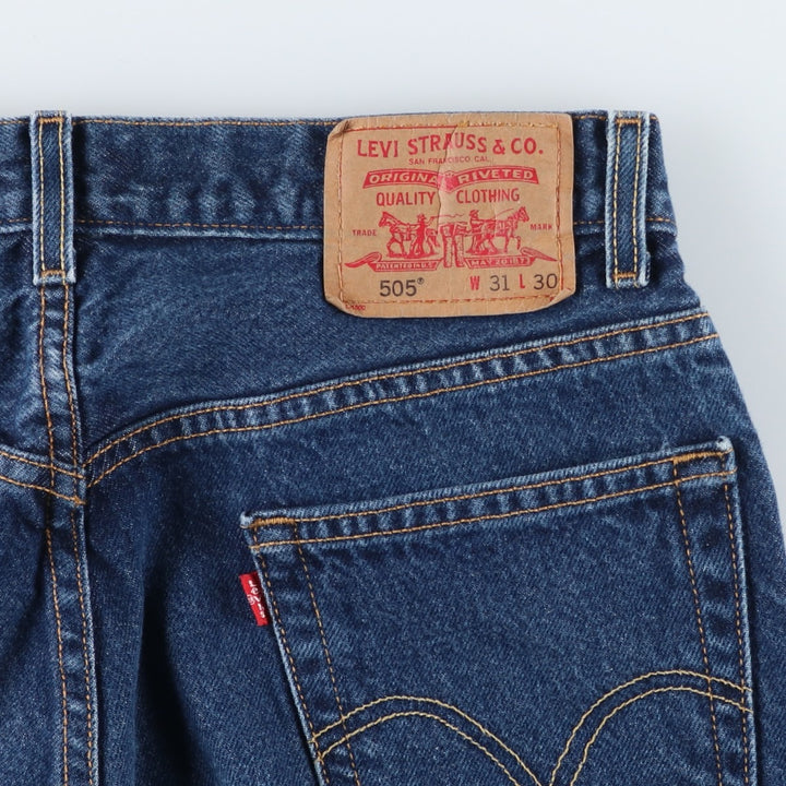 Levi's 505 Regular Fit Tapered Denim Pants, Men's, Size W30 cotton navy blue type Vintage Second Hand