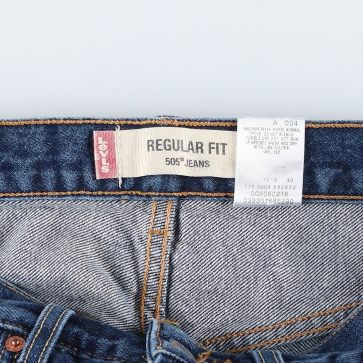 Levi's 505 Regular Fit Tapered Denim Pants, Men's, Size W30 cotton navy blue type Vintage Second Hand