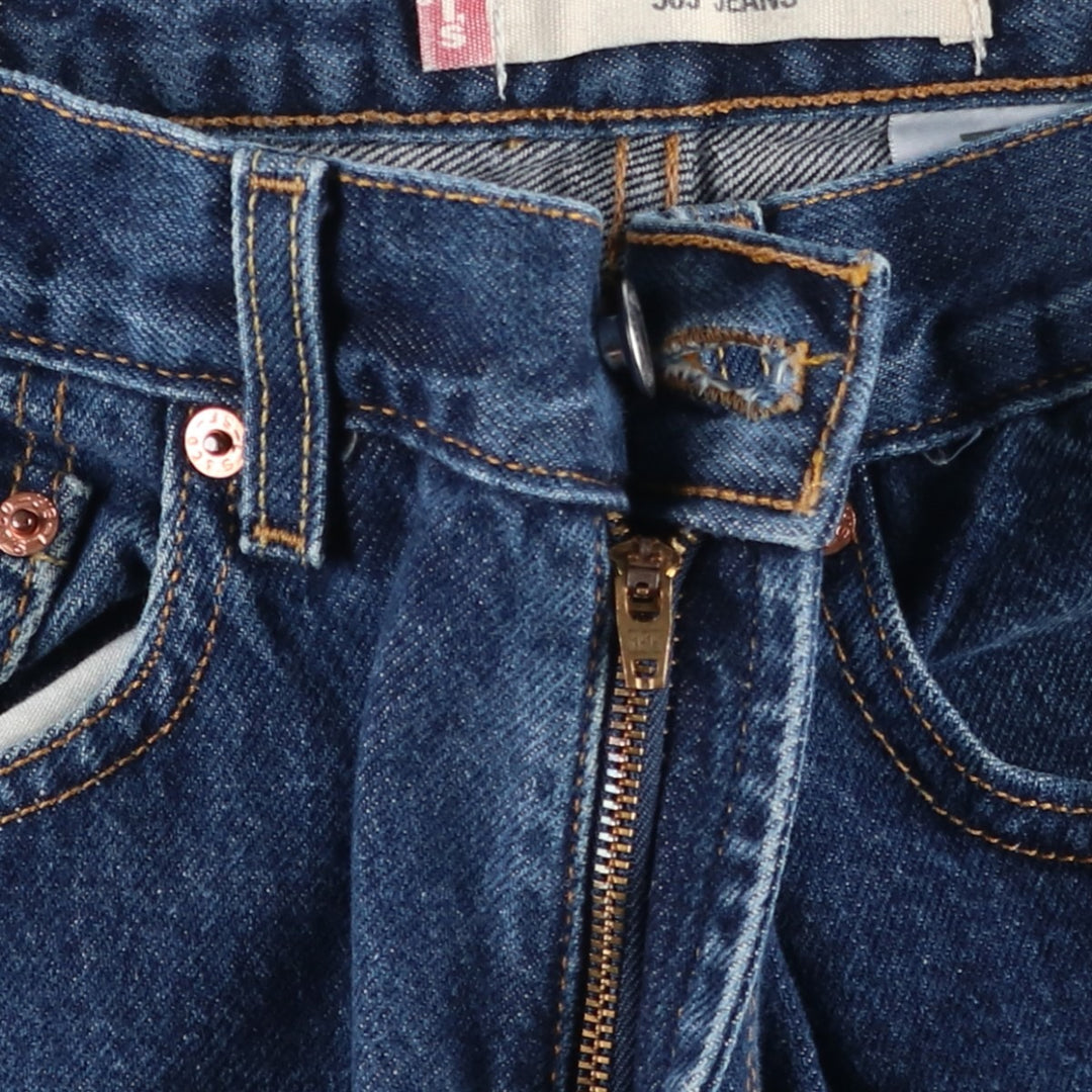 Levi's 505 Regular Fit Tapered Denim Pants, Men's, Size W30 cotton navy blue type Vintage Second Hand