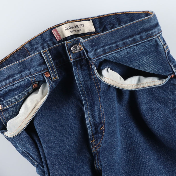 Levi's 505 Regular Fit Tapered Denim Pants, Men's, Size W30 cotton navy blue type Vintage Second Hand