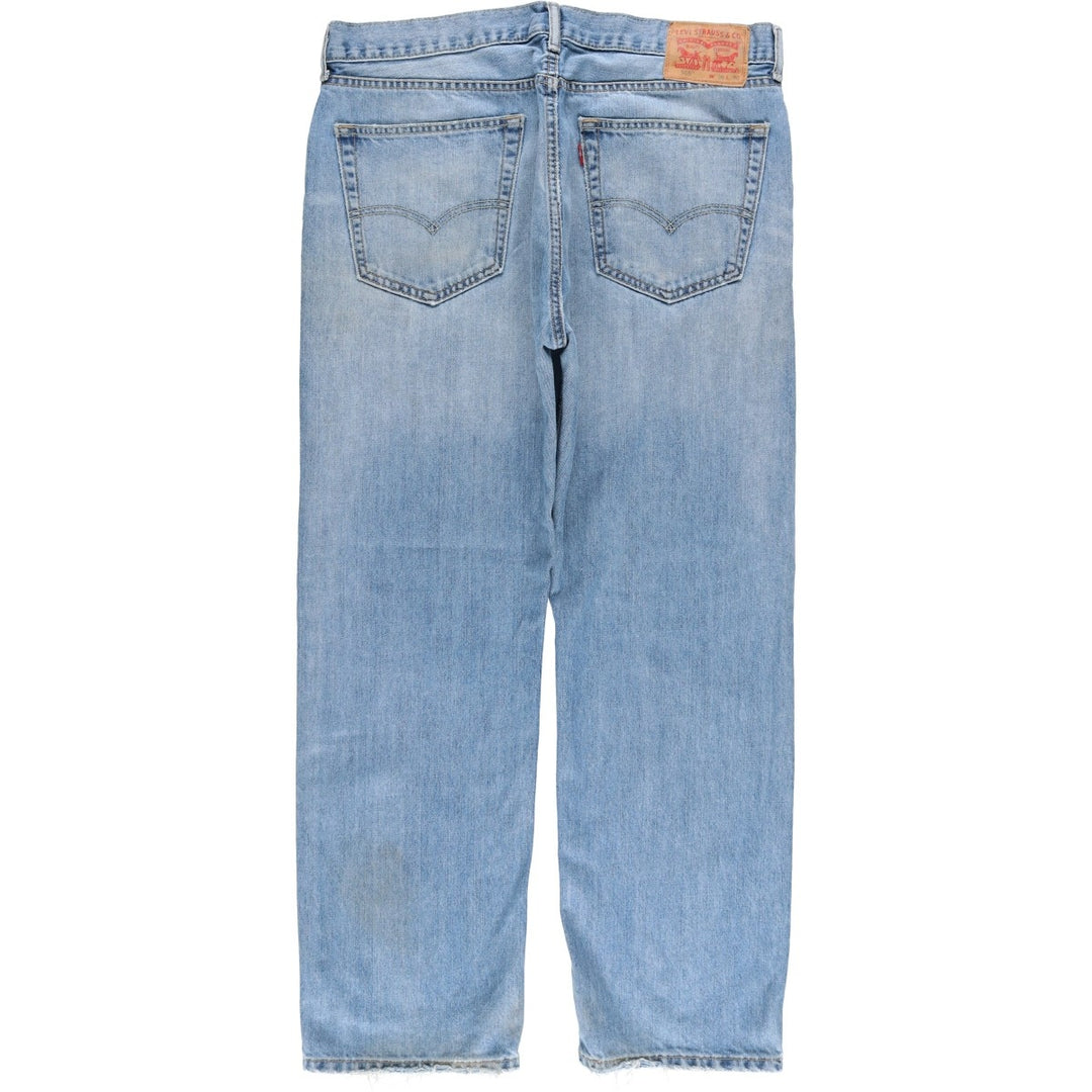 Levi's 505 tapered denim pants for men, size w37 cotton blue type Vintage Second Hand