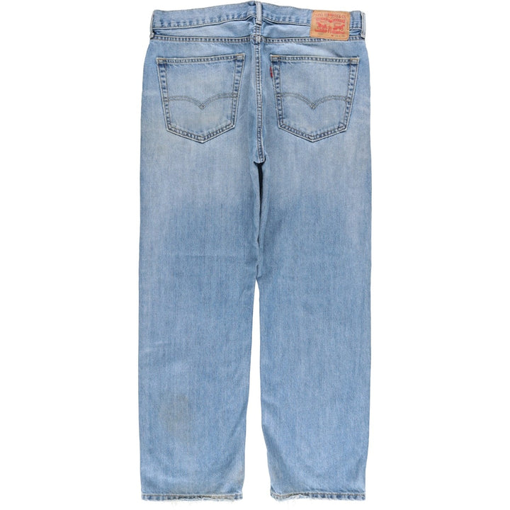 Levi's 505 tapered denim pants for men, size w37 cotton blue type Vintage Second Hand