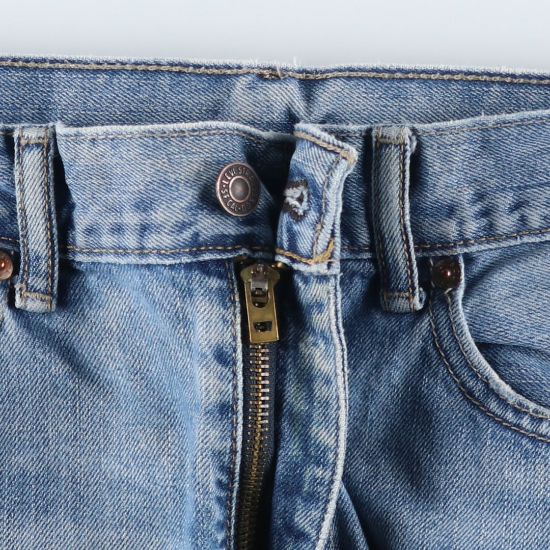 Levi's 505 tapered denim pants for men, size w37 cotton blue type Vintage Second Hand
