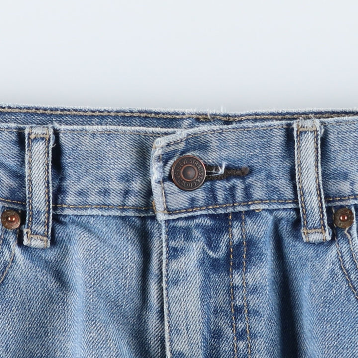 Levi's 505 tapered denim pants for men, size w37 cotton blue type Vintage Second Hand