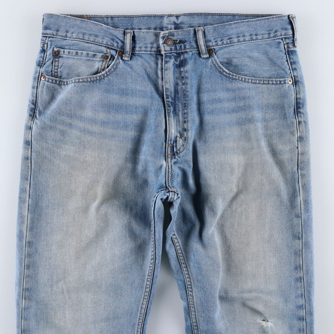 Levi's 505 tapered denim pants for men, size w37 cotton blue type Vintage Second Hand