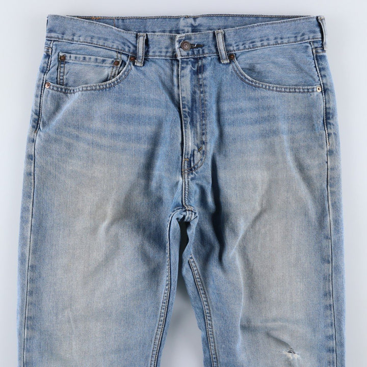 Levi's 505 tapered denim pants for men, size w37 cotton blue type Vintage Second Hand