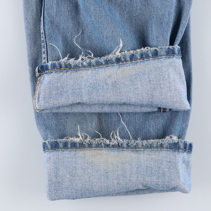 Levi's 505 tapered denim pants for men, size w37 cotton blue type Vintage Second Hand