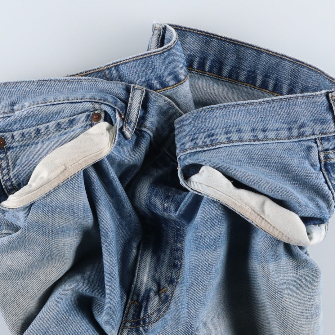 Levi's 505 tapered denim pants for men, size w37 cotton blue type Vintage Second Hand