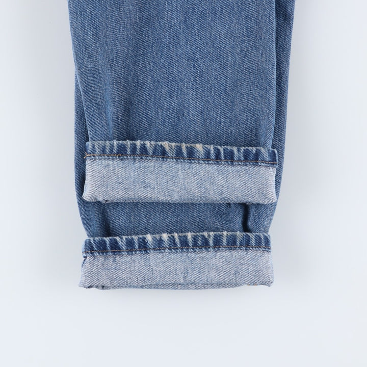 Levi's 505 tapered denim pants for men, size W34 cotton blue type Vintage Second Hand