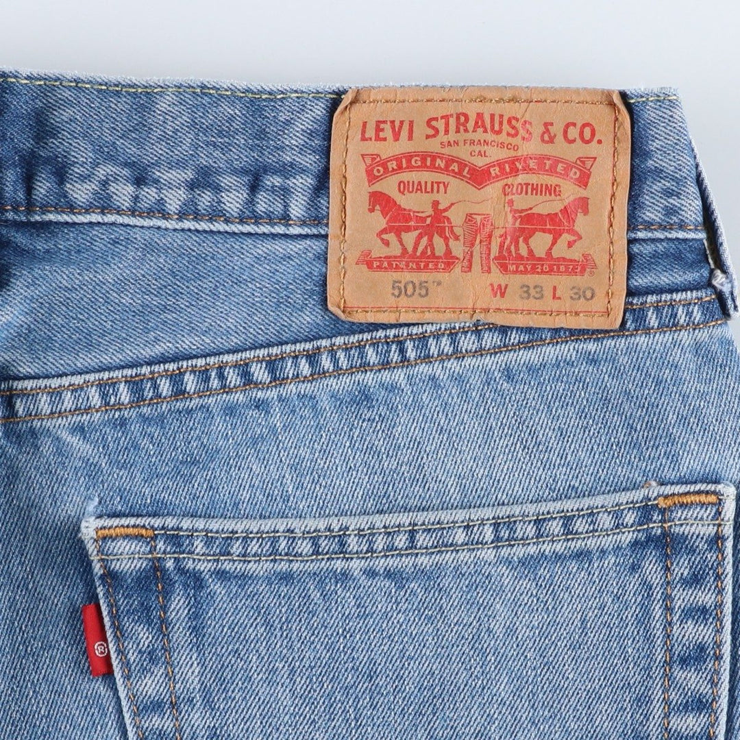 Levi's 505 tapered denim pants for men, size W33 unclear blue type Vintage Second Hand