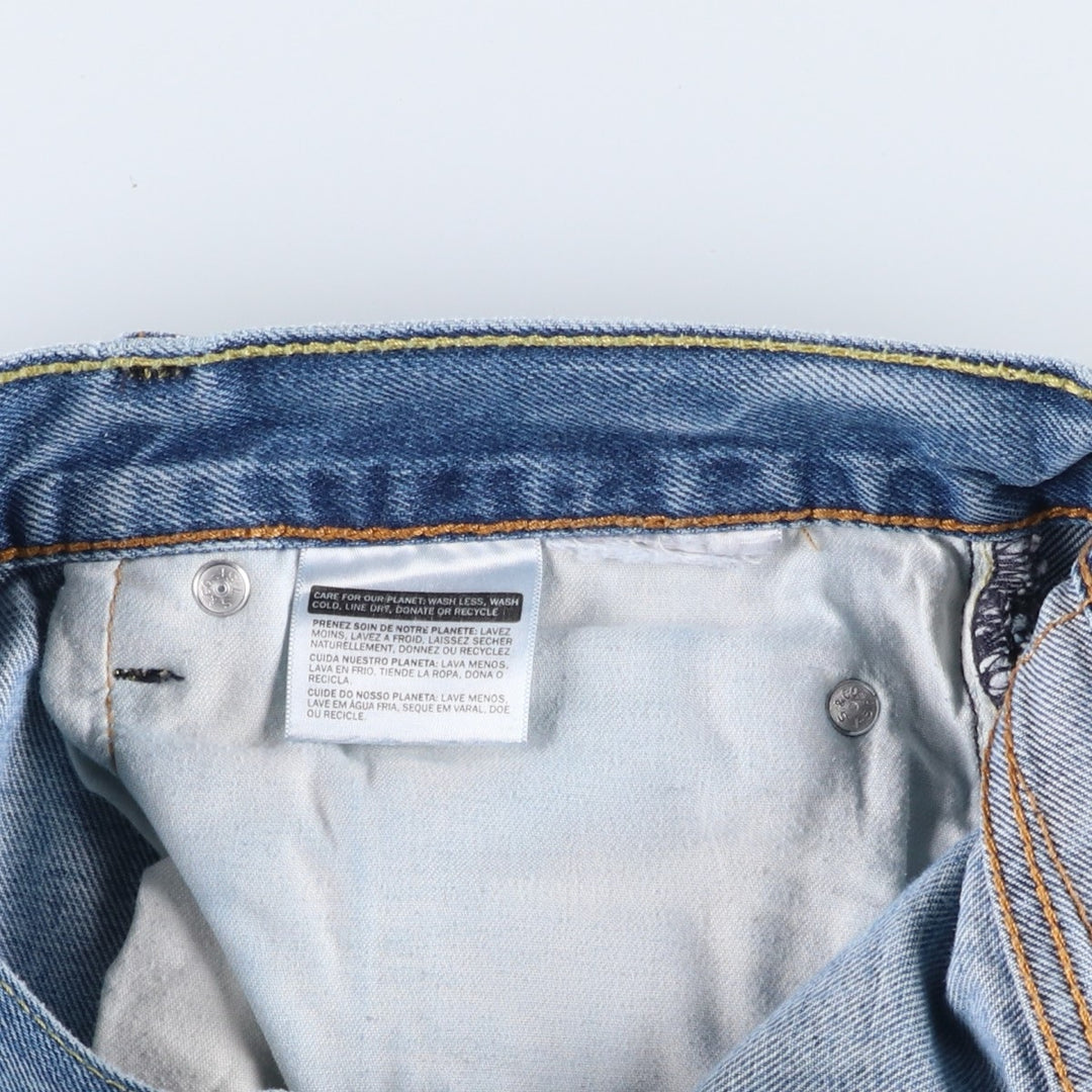 Levi's 505 tapered denim pants for men, size W33 unclear blue type Vintage Second Hand