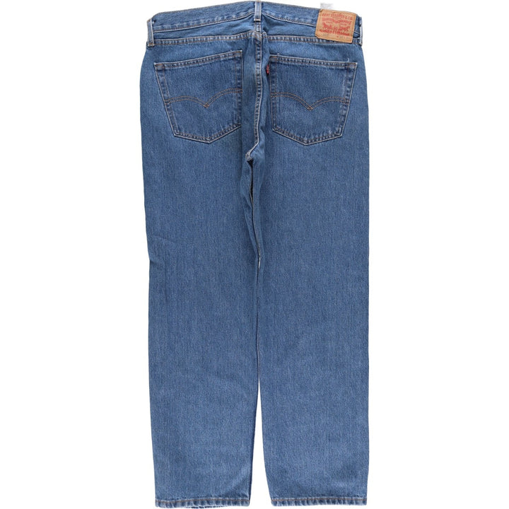 Levi's 505 tapered denim pants for men, size w37 cotton blue type Vintage Second Hand