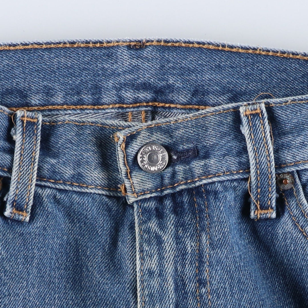 Levi's 505 tapered denim pants for men, size w37 cotton blue type Vintage Second Hand
