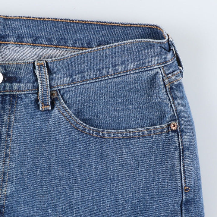 Levi's 505 tapered denim pants for men, size w37 cotton blue type Vintage Second Hand