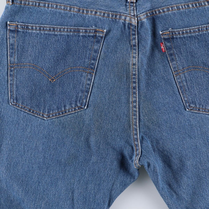 Levi's 505 tapered denim pants for men, size w37 cotton blue type Vintage Second Hand