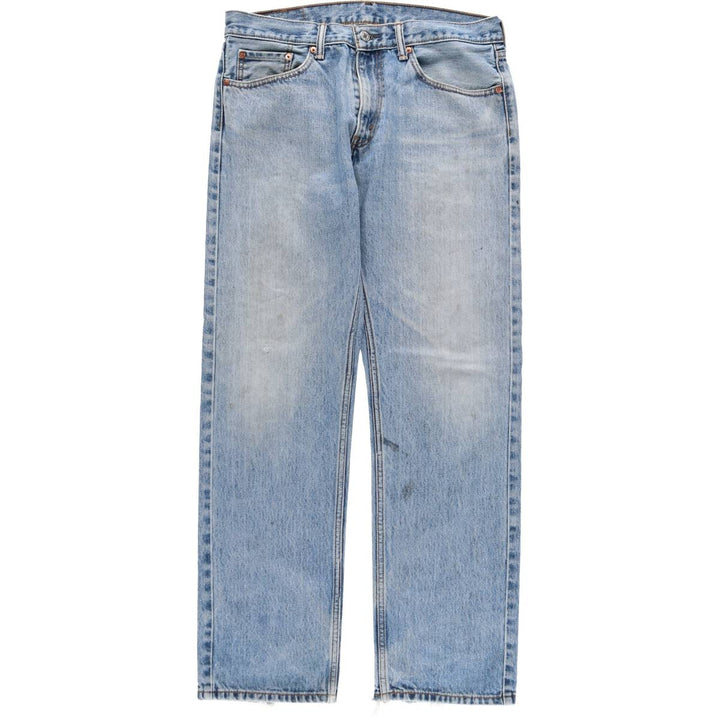 Levi's 505 tapered denim pants for men, equivalent to w35 cotton Blue type light blue Vintage Second Hand