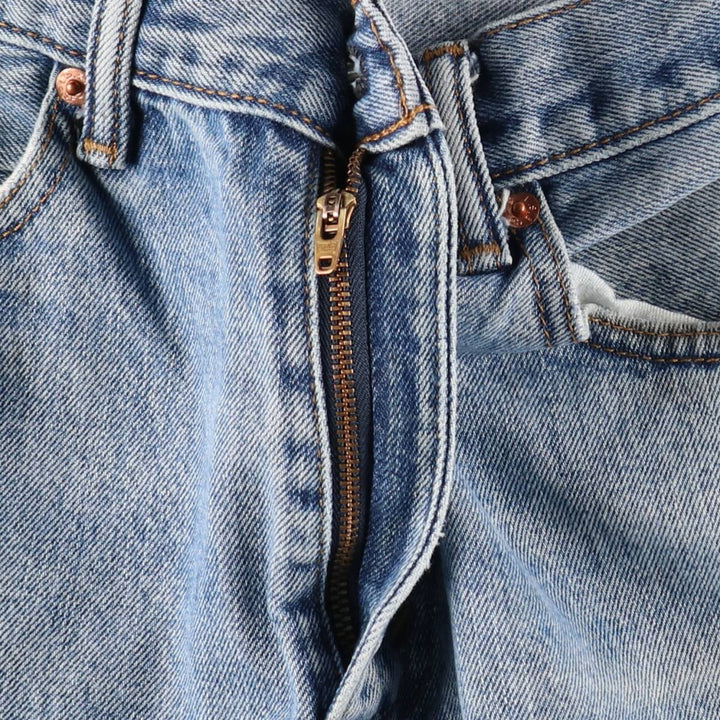 Levi's 505 tapered denim pants for men, equivalent to w35 cotton Blue type light blue Vintage Second Hand