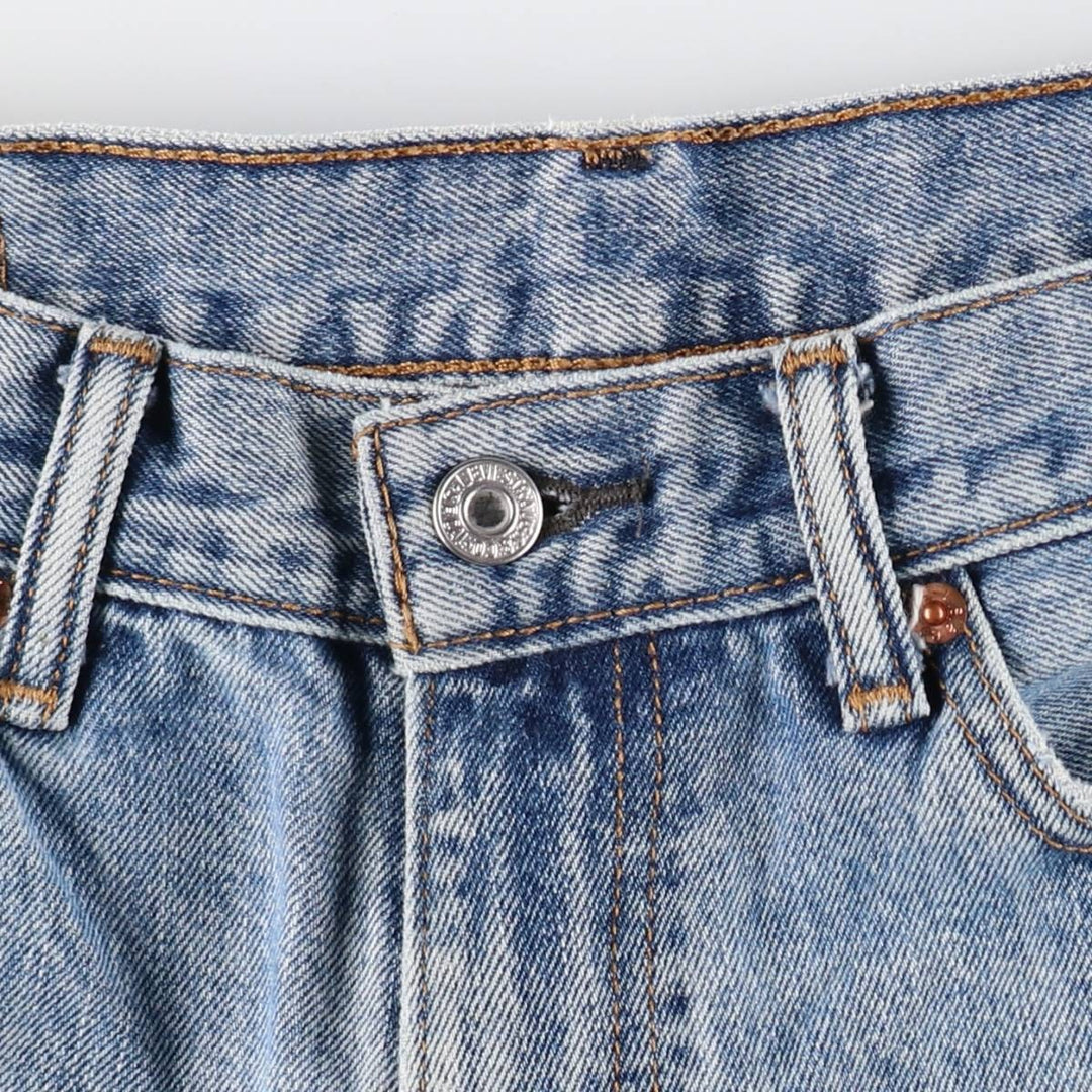 Levi's 505 tapered denim pants for men, equivalent to w35 cotton Blue type light blue Vintage Second Hand