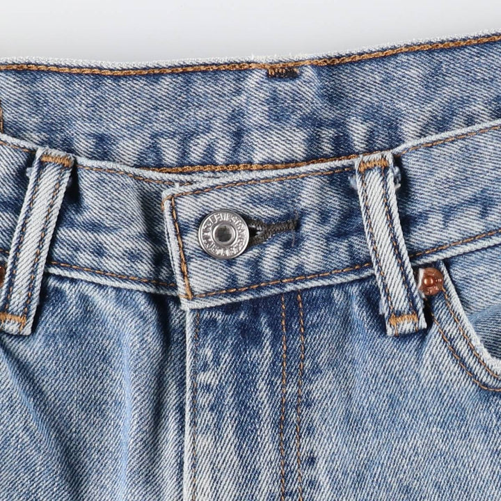 Levi's 505 tapered denim pants for men, equivalent to w35 cotton Blue type light blue Vintage Second Hand