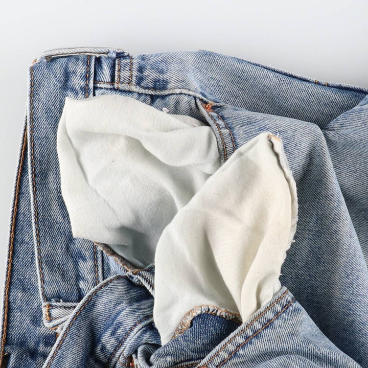 Levi's 505 tapered denim pants for men, equivalent to w35 cotton Blue type light blue Vintage Second Hand