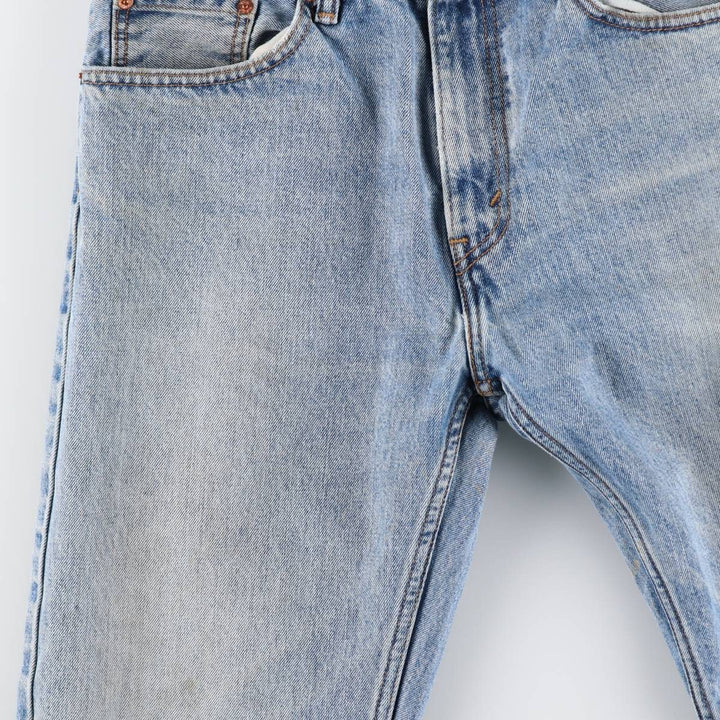 Levi's 505 tapered denim pants for men, equivalent to w35 cotton Blue type light blue Vintage Second Hand