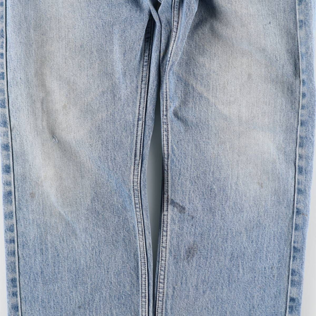 Levi's 505 tapered denim pants for men, equivalent to w35 cotton Blue type light blue Vintage Second Hand