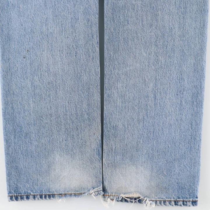 Levi's 505 tapered denim pants for men, equivalent to w35 cotton Blue type light blue Vintage Second Hand