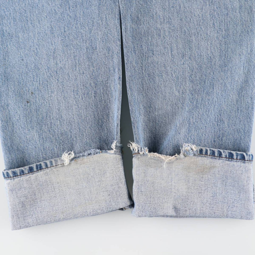 Levi's 505 tapered denim pants for men, equivalent to w35 cotton Blue type light blue Vintage Second Hand