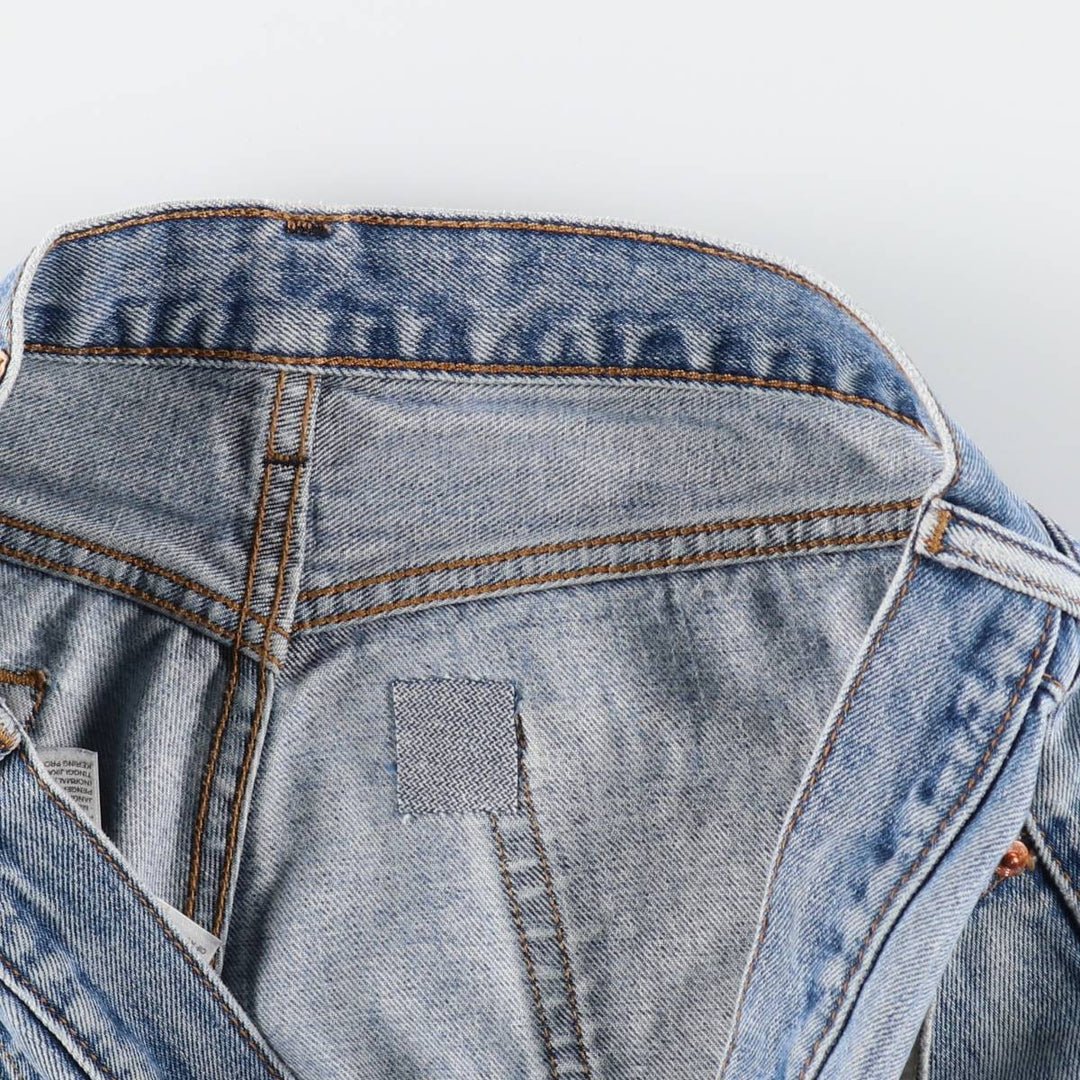 Levi's 505 tapered denim pants for men, equivalent to w35 cotton Blue type light blue Vintage Second Hand