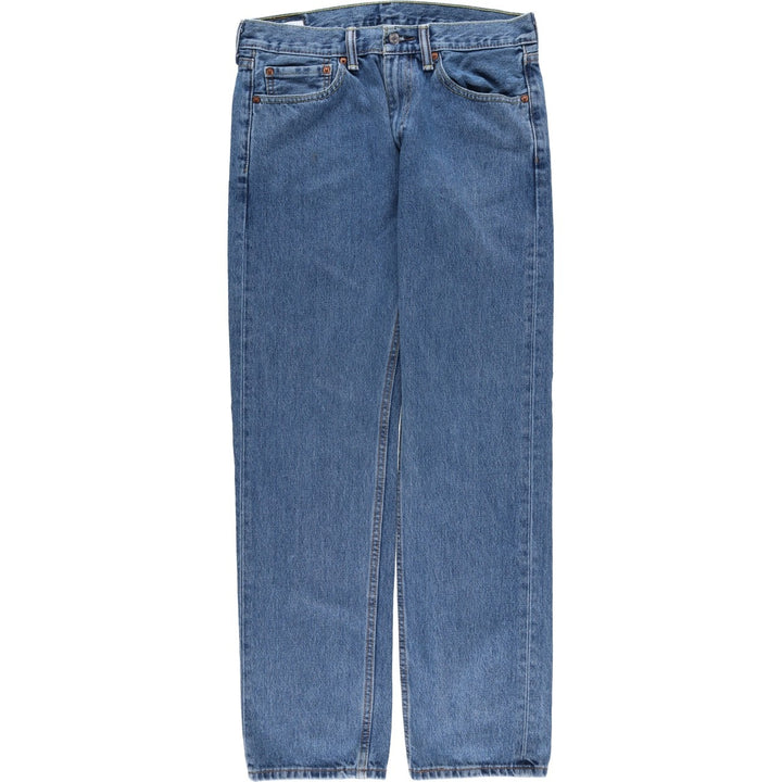 Levi's 505 tapered denim pants for men, size W33 cotton blue type Vintage Second Hand