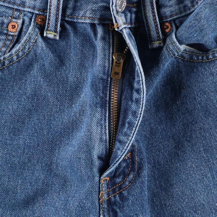 Levi's 505 tapered denim pants for men, size W33 cotton blue type Vintage Second Hand