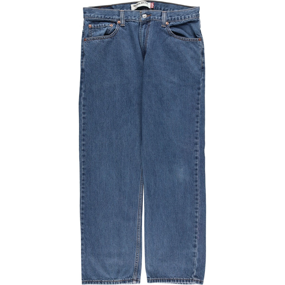 00'S Levi's 505 REGULAR FIT tapered denim pants for men, size w34 cotton blue type Vintage Second Hand