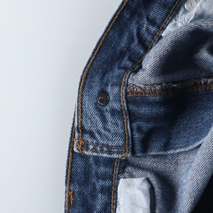 00'S Levi's 505 REGULAR FIT tapered denim pants for men, size w34 cotton blue type Vintage Second Hand