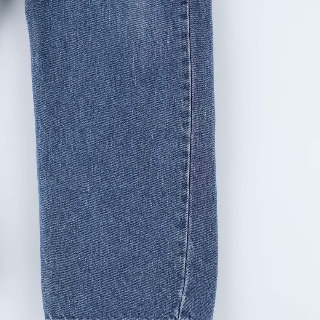 00'S Levi's 505 REGULAR FIT tapered denim pants for men, size w34 cotton blue type Vintage Second Hand