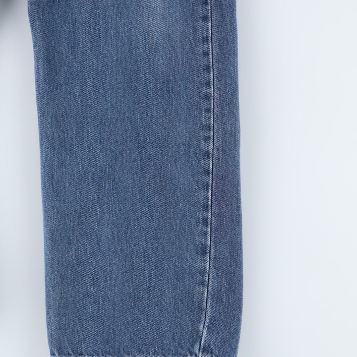 00'S Levi's 505 REGULAR FIT tapered denim pants for men, size w34 cotton blue type Vintage Second Hand