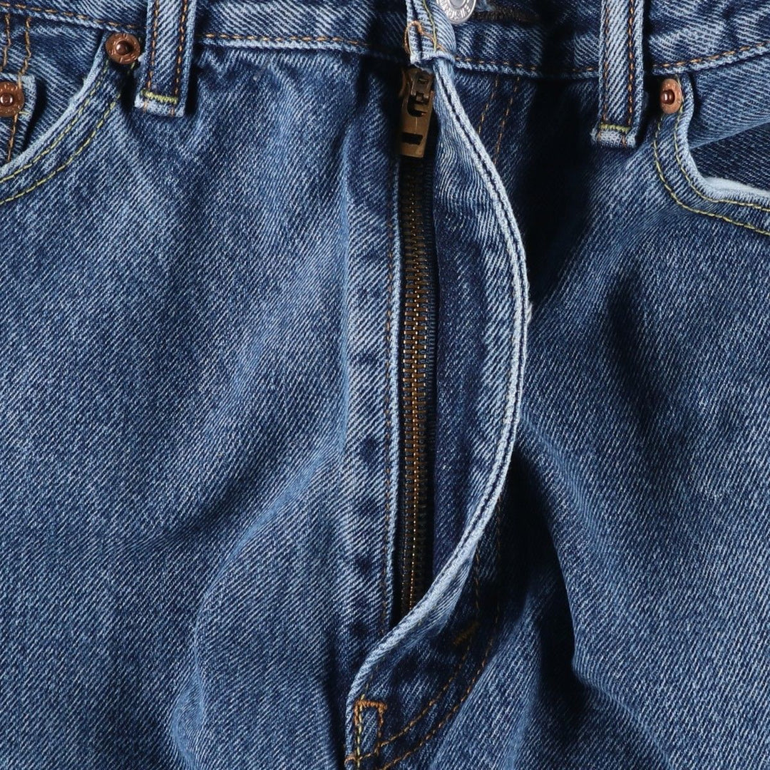 Levi's 505 tapered denim pants for men, size w37 cotton blue type Vintage Second Hand