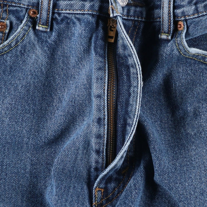 Levi's 505 tapered denim pants for men, size w37 cotton blue type Vintage Second Hand