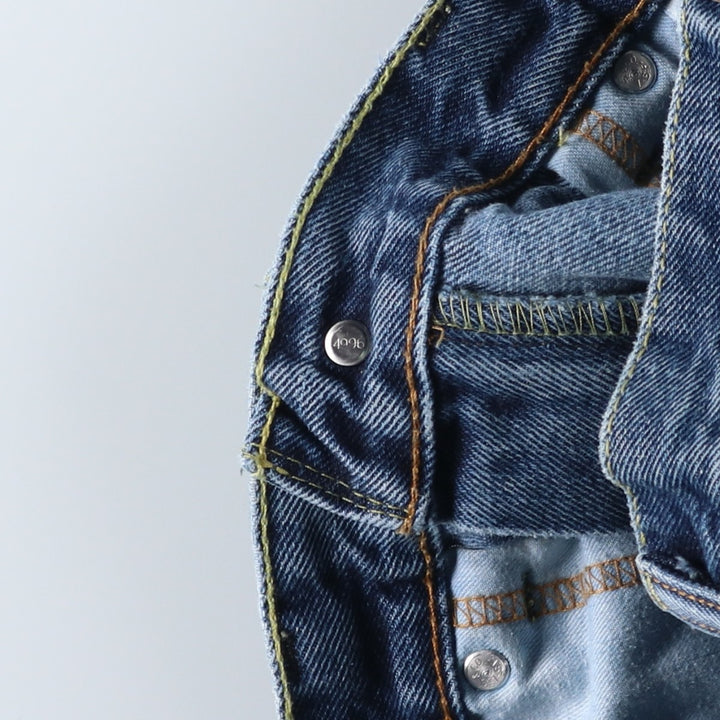 Levi's 505 tapered denim pants for men, size w37 cotton blue type Vintage Second Hand