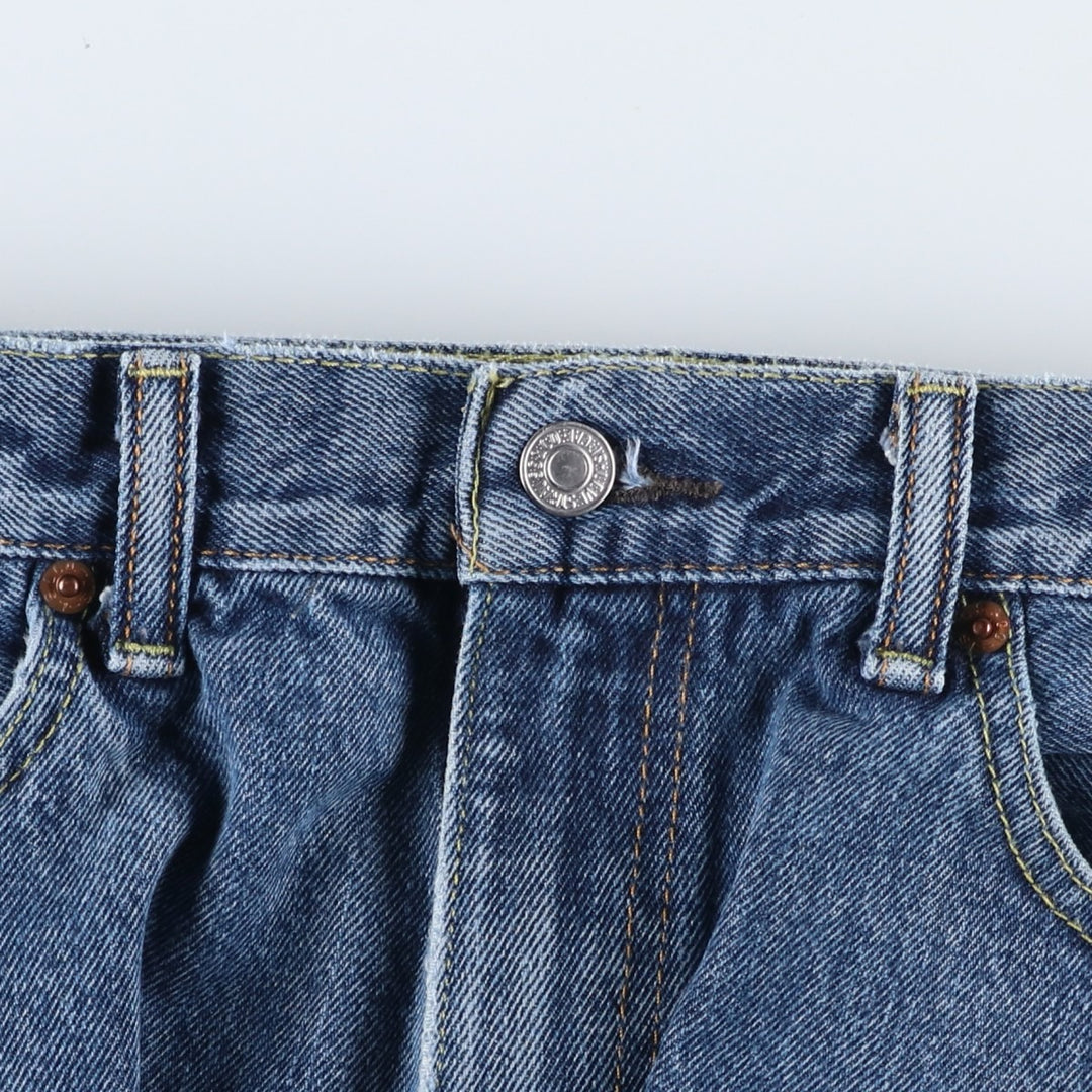 Levi's 505 tapered denim pants for men, size w37 cotton blue type Vintage Second Hand