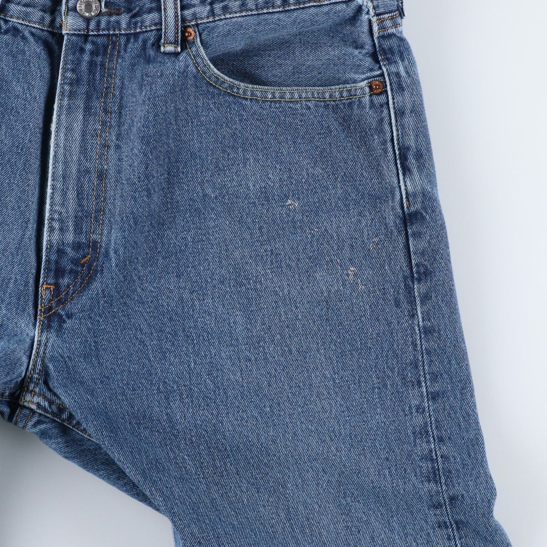 Levi's 505 tapered denim pants for men, size w37 cotton blue type Vintage Second Hand