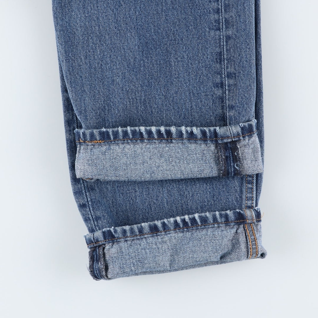 Levi's 505 tapered denim pants for men, size w37 cotton blue type Vintage Second Hand