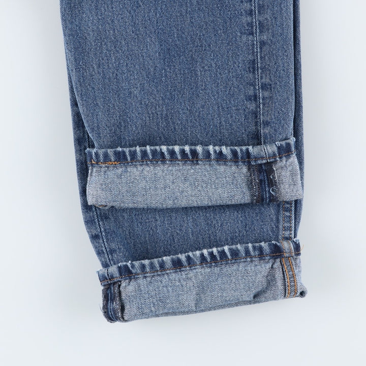 Levi's 505 tapered denim pants for men, size w37 cotton blue type Vintage Second Hand
