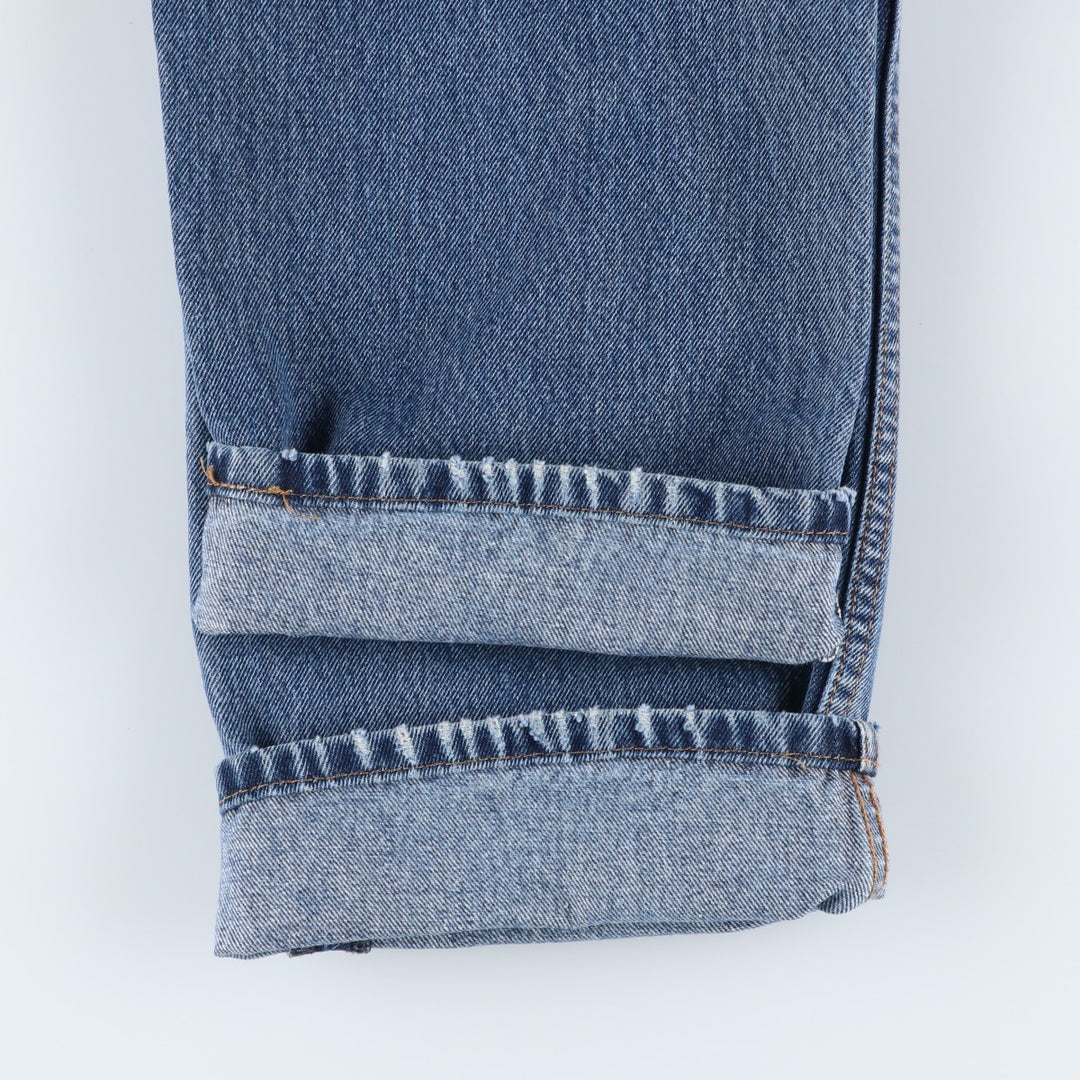 Levi's 505 tapered denim pants for men, size w37 cotton blue type Vintage Second Hand