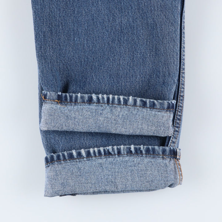 Levi's 505 tapered denim pants for men, size w37 cotton blue type Vintage Second Hand