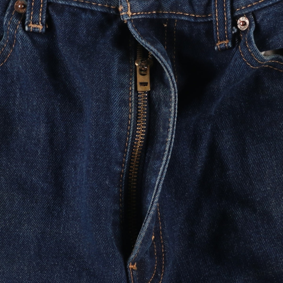 Dark navy Levi's 505 tapered denim pants for men, size W37 cotton blue type Vintage Second Hand