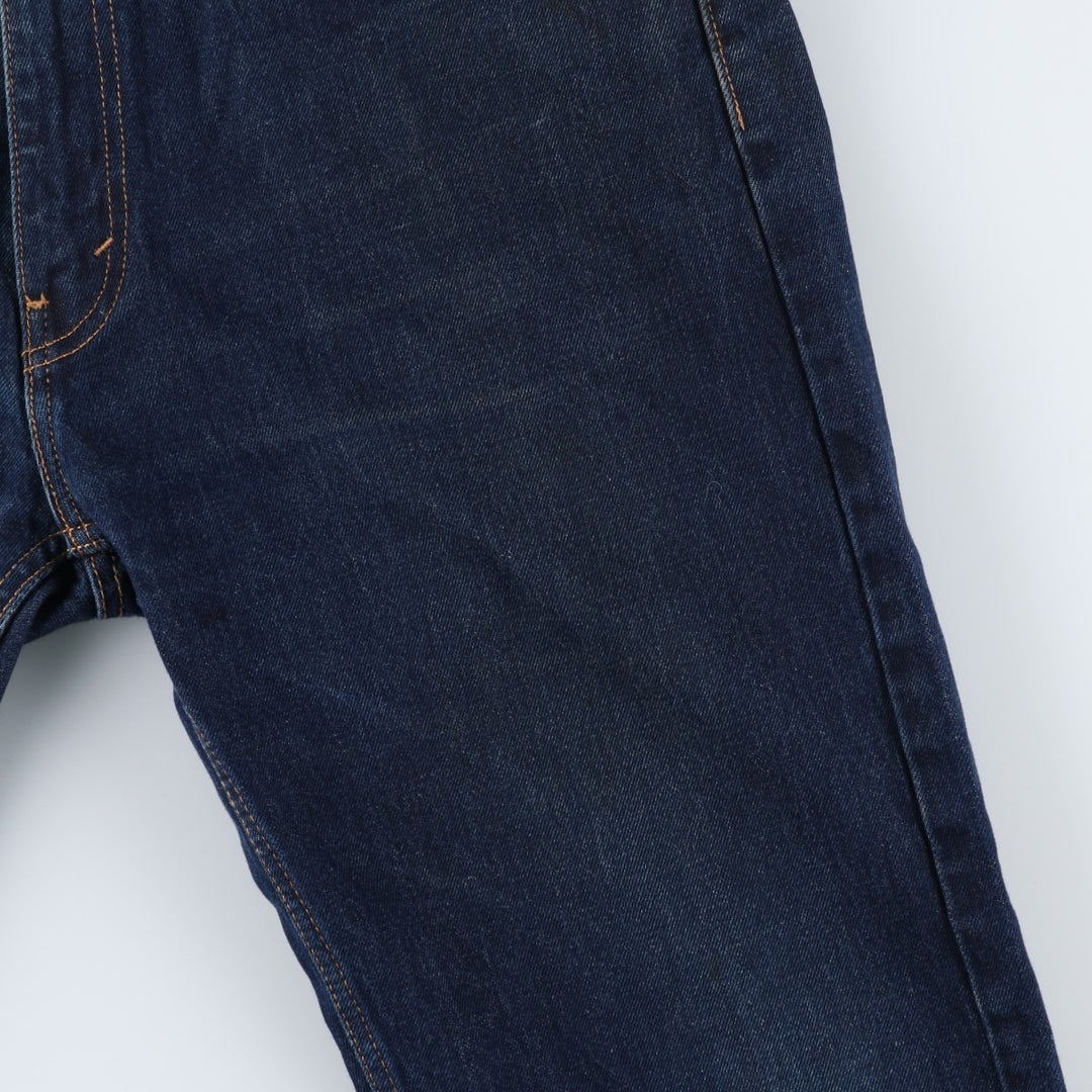 Dark navy Levi's 505 tapered denim pants for men, size W37 cotton blue type Vintage Second Hand
