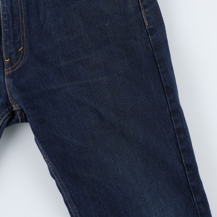 Dark navy Levi's 505 tapered denim pants for men, size W37 cotton blue type Vintage Second Hand